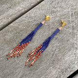 Christel @pearlpardon perleøreringe earart blå