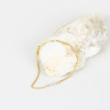 Akoya Keshi perler kæde-armbånd guld hos Shining You