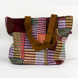 Mønstret net i kraftigt vævet stof syet af eva-m