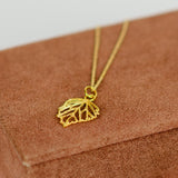 Blomsterblad vedhæng forgyldt fra MaraAger hos Shining You