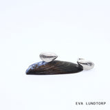 EVA LUNDTORP Blåmusling sølv øreringe hos Shining You