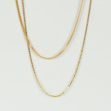 Forgyldt panserfazet ankerkæde