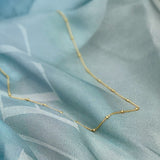 Forgyldt sølvkæde med kugler hos Shining You