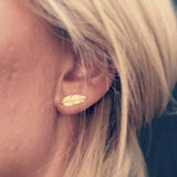 Fjer ørestikker - Mini - Flere varianter