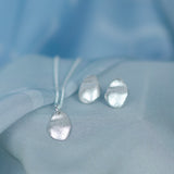 Heiring NORIA sølv vedhæng og ørestikker hos Shining You