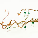 Stjerneskud - sølv med grøn "stjerne"