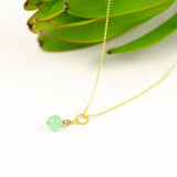 You halssmykke med burma jade fra JIN smykker