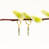 Shining You labradorit natursten øreringe