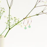 Lysegrøn jade øreringe creoler fra JINs hos Shining You