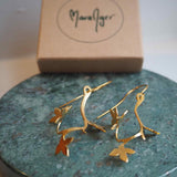 Bladranke-øreringe MaraAger hos Shining You