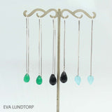 Sølv ørekæder med halvædelsten fra EVA LUNDTORP hos Shining You