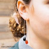 Sølv ørekæder med halvædelsten fra EVA LUNDTORP hos Shining You