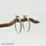 Sølv-creoler fra EVA-LUNDTORP hos Shining You