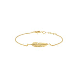 Fjer-armbånd, Forgyldt sølv fra Heiring hos Shining You