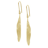 Heiring grass small øreringe forgyldt hos Shining You