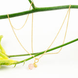 Shining You Halssmykke med rosakvarts fra JIN smykker