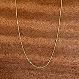 Simplicity - Lang forgyldt kæde med akoya keshi perle fra JINS hos Shining You